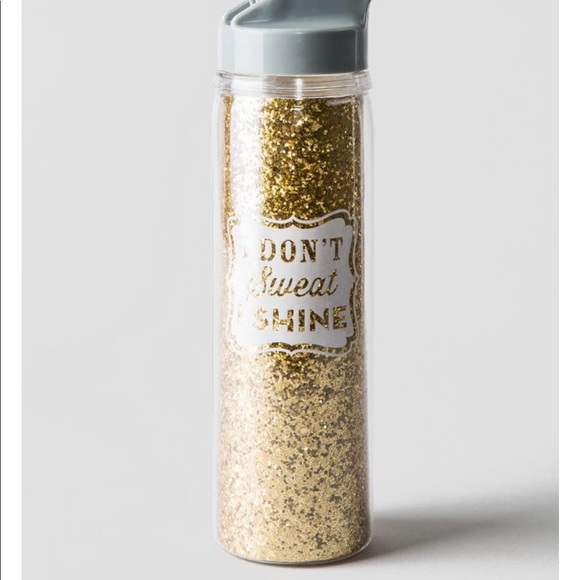 Francesca’s I SHINE 18OZ WATER BOTTLE GOLD - Picture 2 of 8
